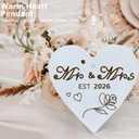 Wedding Gifts for Couples 2026,Rotating Floating Mr and Mrs Picture Frame,4x6 Rustic Picture Frame Engagement Gifts for Couples,Bridal Shower Gift for Bride to Be