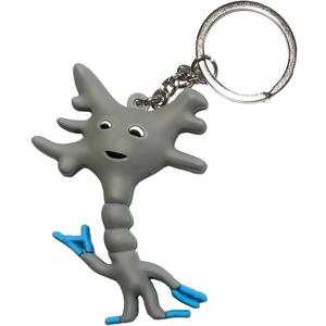 Little Grey Cells: Smart Brain Cell Keychain by GIANTmicrobes-Learn About Brain Science with this Unique Neuron, Fun Gift for Scientists, Doctors, Neuroscience and Psychology fans