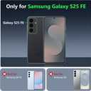 OWKEY for Samsung Galaxy S25 FE Case 6.7'', Magnetic Galaxy S25 FE Case for Magsafe with Tempered Screen Protector [Shockproof Military] Translucent Matte Bumper Phone Cover Samsung S25 FE 5G, Gray