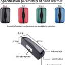 Hand Warmers Rechargeable 2 Pack, 10000mAh Magnetic-Split Electric Hand Warmer,Portable Hand Warmer(Heating Temp: 95F - 113F),Mini Hand Warmer Works for Camping, Hunting, Winter Gifts (Black)