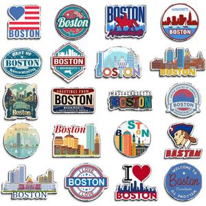 Konohan 20 Pcs Boston Metal Fridge Magnet Bulk, Boston City Magnet Souvenirs Gifts for Refrigerator, Travel City Souvenir Refrigerator Stickers for Home Decor Accessories
