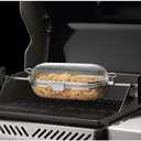 Napoleon Rotisserie Grill Basket - Stainless Steel, Fits Standard Spit Rods, Best For Wings, Fries And Roasted Veggies