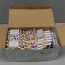 36 Pcs Mini Canvas and Easel Set for Painting, 6 x 6 Inch Canvas Panels with 6 Inch Wooden Easels for Oil Acrylic Painting Christmas Birthday Valentine's Mother's Day Art Crafts Party Favors