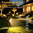 Romwish 10W Landscape Lighting, 120V Plug-in Outdoor Spotlights, 8 Pack