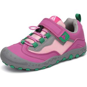 Mishansha Boy's Girl's Hiking Shoes Low Top Sneakers Outdoor Trekking Walking Climbing Running Shoes (13 Little Kid, Pink)