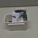 Toothbrush and Toothpaste Holders for Bathrooms Countertop - Detachable 5 Slots Kids Electric Toothbrush Holders Set Wall Mounted with Removable Dividers for Bathroom Decor and Accessories Organizer (Whitegrey)