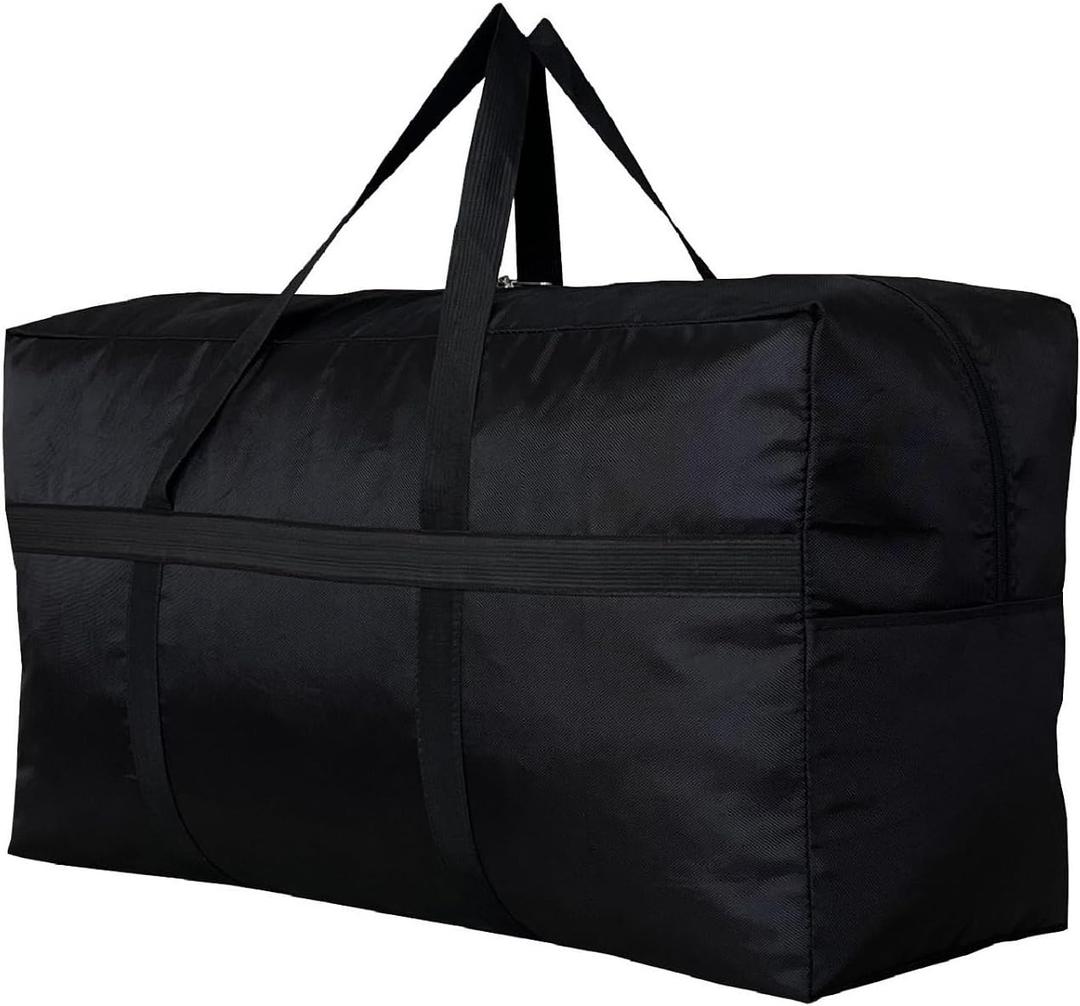 Extra Large Storage Duffle Bag for Travel, Black Oversized Giant Big Traveling Duffle Bag (Medium-31.5"(L) X 11.8"(W) X 16.5"(H))