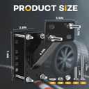 VOISEN Spare Tire Carrier,Boat Trailer Spare Tire Mount, Spare Tire Mount for Utility Trailer,Fits 4 5 6 Lugs Trailer Wheels on 4", 4.5'', 4.75'', 5'' and 5.5'' Bolt Patterns,Holds up to 150 Lbs