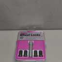 McGard 25357 Tuner Style Cone Seat Wheel Locks Black (M12 x 1.5 Thread Size) - Set of 4, 4 Locks / 1 Key