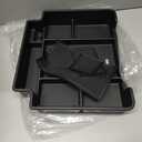 EDBETOS Full Size Center Console Organizer Tray Compatible with 2021-2026 Chevy Tahoe/Suburban and 2021-2024 GMC Yukon, Fit Standard Console with Charging Socket Only, NOT for Power Sliding Console. (Black)