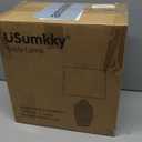 24 inch Vintage Ceramic Table Lamp with 5FT Cord - Single Farmhouse Rustic Bedside Lamp with Natural Textured Finish, Nightstand Lamps for Living Room, Bedroom, End Table Beige