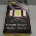 30W Rechargeable Work Light, 3000 Lumen Magnetic Work Light Battery Powered, Waterproof Portable Cordless Job Site Lighting for Construction Site, Workshop, Garage, Camping, and Car Repairing