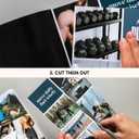 Lamare Vision Board Book for Men - 1000+ Vision Board Images & Quotes, Vision Board Supplies, Vision Board Kit, Collage Book for Manifestation