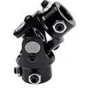 DD Steering U Joint Powder Coated Universal Steering Shaft Coupler U Joint Max Angle Degree Black, 5/8 x 36