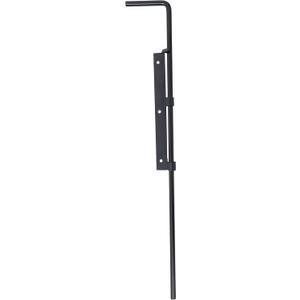 Heavy Duty Drop Rod - Adjust-A-Gate Pin Latch Drop Rod for Double Drive Gates - Black (30in. High rod)
