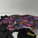 Mepase 6 Pcs Men 70s Disco Costumes Include Retro Shirt Bell Bottom Pants Wig Sunglasses Necklace Wig Cap for Disco Party
 XL