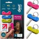 Dext - Keywing Key Turner Aid for People with Arthritis, Parkinsons, and More, Comfortable and Secure Grip for Weak Hands, Lightweight, Durable, Click-On Design, Suitable for Flat Keys (Multipack, 3)