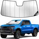 Windshield Sun Shade for Chevrolet Silverado/GMC Sierra 1500, Custom-fit Windshield Cover, Keeps Truck Interior Cool & Protects Dash 2019-2026 Chevrolet Silverado/GMC Sierra 1500 Accessories