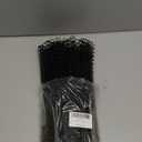 Fireplace Screen Mesh Curtain 2 Pcs - 20"x24" Fireplace Mesh Screen for Wood Burning Fire Stove Spark Guard Chain for Hearth Metal Replacement Hanging Curtain Screens (Black)