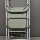 HBTower Kids Step Stool 2 Steps, Toddler Tower for Kitchen Counter Learning, Toddler Kitchen Stool Helper with Anti-Drop Safty Railing Kids Standing Folding Stepper, Green