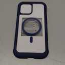 Miracase Magnetic for iPhone 12 Pro Max Case [Compatible with MagSafe] Full-Body Phone case with Built-in Glass Screen Protector& Camera Protector, Military Drop Proof 12 Pro Max Cover, Blue