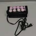 Remington Compact Ceramic Dual Voltage Hot Rollers for Long and Short Hair, Hair Setters, Hair Curlers, 1-1 ¼" Purple/Black, 10 Piece Set