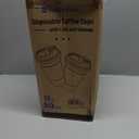 ESSENTIAL 16 oz Heavy Duty Coffee Cups with Lids, Sleeves & Labels80 Pack Disposable Paper To Go Cups, for Hot/Cold Beverage, Offices, Homes, Party