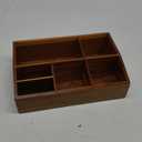 Acacia Wood Coffee Station Organizer for Countertop, Coffee Bar Accessories and Organizer, Pod Holder Storage Basket for K Cup Sugar Tea Bag