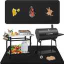 Falezern Extra Large 90 X 48 Inches Under Grill Mat for Under Outdoor Grill Deck Protector, Double-Sided Fireproof Mat for Under Fire Pit, Waterproof, Oil-Proof and Non-Slip BBQ Under Grill Floor Pad