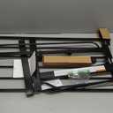 Regalo Safety 36" Extra Tall Baby Safety Gate for Doorways & Bottom of Stairs, Pressure Mount, for 6-24 Months, Toddlers & Pets, Tested & Safe for 30 Years, American Designed, American Owned (Black)