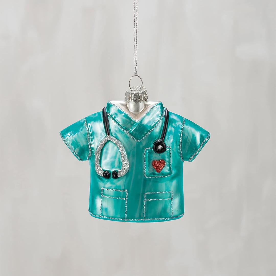 Primitives by Kathy Glass Ornament - Nurse Scrubs