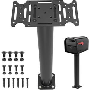 KOMOHOM 43" Mailbox Post with Mounting Bracket, Black In-Ground Mounting Post for Use with Mailbox, Compatible with Mail Boss, Architectural MAILBOXES, Gibraltar, hykolity, ShoppingOnBed, adoorn