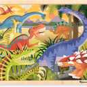 Melissa & Doug Dinosaurs Wooden Jigsaw Puzzle with Storage Tray (24 pcs)