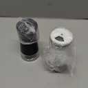 HOME EC Original Salt and Pepper Shakers Set with Adjustable Pour Holes - Black and White Salt Shaker and Pepper Shaker - Farmhouse Spice dispenser for salts, Ground peppercorn and spices (2pk)