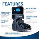 United Ortho USA14115 Short Air Cam Walker Fracture Boot, Medium, Black (Black, M)