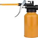 Metal Oil Can, Lubrication Oil Gun with Straight & Flexible Spout, 250ml Multipurpose Hand Pistol Pump Oiler, Universal for Lubrication Need of Cars, Bikes, Machines (Plastic)