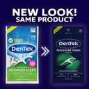 2 x DenTek Advanced Clean Floss Picks with No Break & No Shred Dental Floss, Plaque Remover, 20 Count, Pack of 6