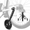 Multi-speed Kids Bike Training Wheels Fits 16", 18", 20",22", 24" Bikes, Adjustable for Variable Speeds Includes Stabilizers Kits, 1 Pair, Black