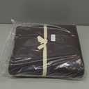 PURE ERA Jersey Knit Duvet Cover Set 100% T-Shirt Cotton Super Soft Comfy 3pc Bedding Set with Zipper Closure (Solid Dark Brown, King)
