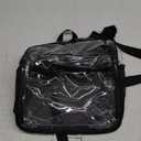 CAMTOP Mini Clear Backpack for Stadium Events Approved Small Clear Bag Backpacks Purse for festival Concert Work (Black)