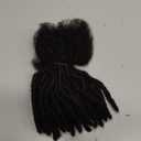 FAVE Human Hair Dreadlock Extensions 0.4cm Width New Anti-Shedding Tech Loc Extensions 6 Inch 30strands Full Handmade Dreads Extensions Real Hair Loc Extension Human Hair for Men/Women(Natural Balck)