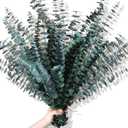 30Pcs Dried Eucalyptus Stems, 17" Real Preserved Eucalyptus Plant for Shower, Fresh Natural Branches for Vase, Eucalyptus Bundle for Home Decor, Wedding, Baby Shower, Bathroom