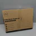 GAGALIFE Brushed Gold Kitchen Faucets with Pull Down Sprayer - High Pressure Blade Spray Kitchen Sink Faucet, High Arc Single Handle Stainless Steel Classic Pull Out Spray Kitchen Faucet 1 or 3 Hole