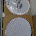 Monoprice 2-Way Aramid Fiber in-Ceiling Speakers - 8 Inch (Pair) Titanium Silk Dome Tweeters - Caliber Series