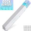 Boat Dock Bumpers, Dock Bumpers Dock Edge, Dock Fenders Bumpers, Boat Dock Bumper Guards for Dock Edge, Piling, Horizontal Deck, Vertical Poles, or Pier Fenders (White), Size: 58inch-1Pack