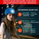 DKONI Bike Helmet with LED Lights Bicycle Helmets Commuter Cycling Helmet USB Rechargeable Front & Back LED Light Helmet for Adult Men Women M