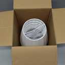 Set of 6 Natural Linen White Clip On Chandelier Lamp Shades For Chandeliers, Wall Lamps, And Other Lighting Fixtures Using E12 Bulbs 4 * 6 * 5 Inch