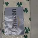 Artoid Mode Beige Lucky Shamrock St. Patrick's Day Table Runner, Seasonal Spring Holiday Kitchen Dining Table Decoration for Indoor Outdoor Home Party Decor 13 x 60 Inch