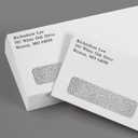 LUXPaper #10 Business Window Envelopes | Commercial Flap | Security Tint | 4 1/8" x 9 1/2" | White | 24lb. Text | 500 Qty