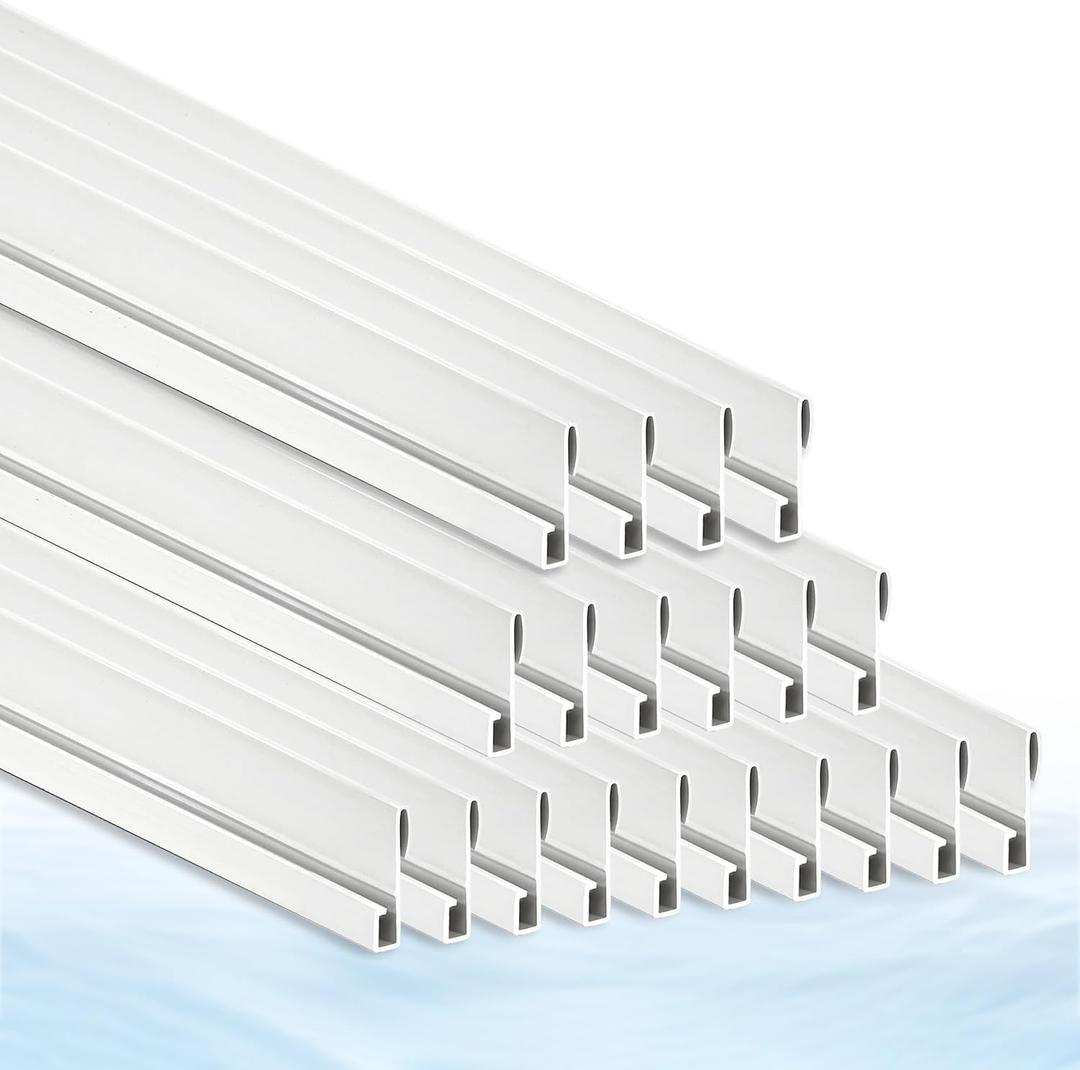 20 Pack 57" Bead Receiver for Above Ground Pool Accessories, Fit 30ft Round Swimming Pool Liner Bead Connector for Beaded Pool Liners Only